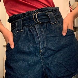 High Waisted Denim Shorts - Cotton On